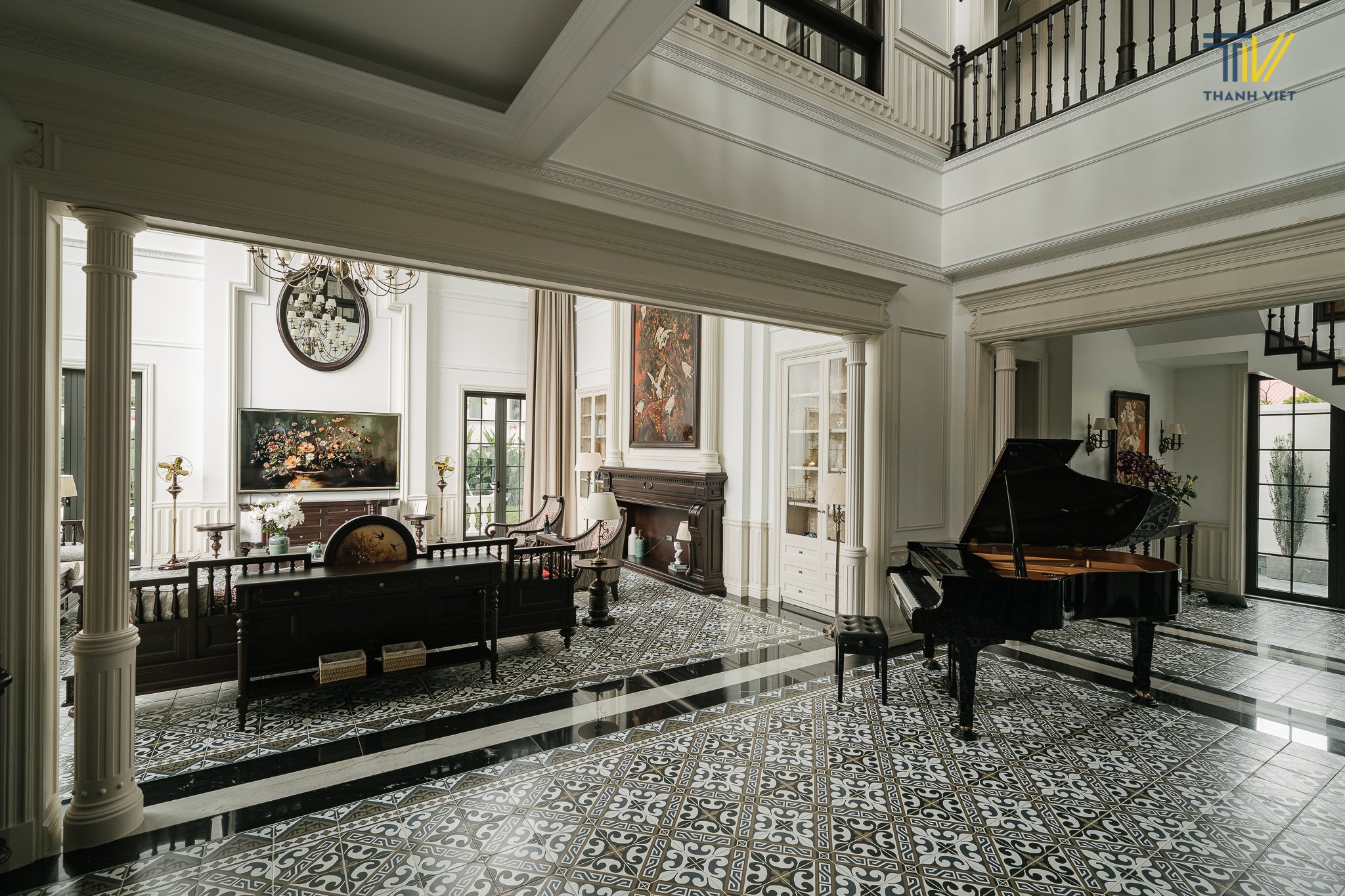 Tiền sảnh thông tầng Maison Villa